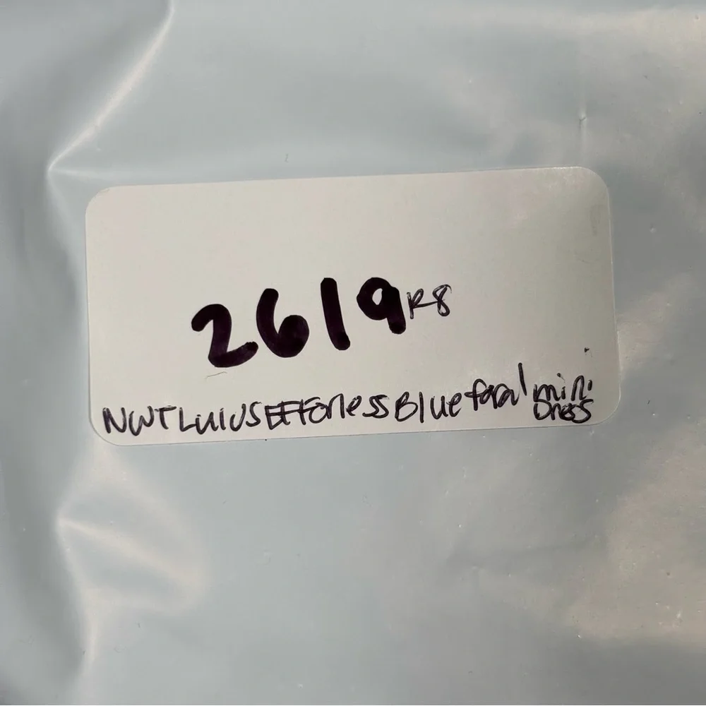 NWT Lulu's Effortless Personality Floral Embroidered Mini Dress Women’s S Blue - Picture 13 of 13